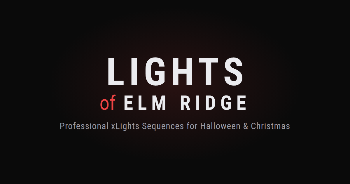 xLights Sequences | Lights of Elm Ridge
